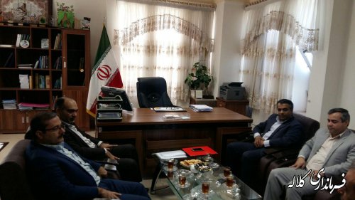 دیدار رییس هیات بازرسی انتخابات کلاله با فرماندار شهرستان