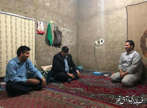 فرماندار شهرستان آق قلا از پایگاه های امدادی و خدمات رسان شهر انبار الوم بازدید بعمل آورد