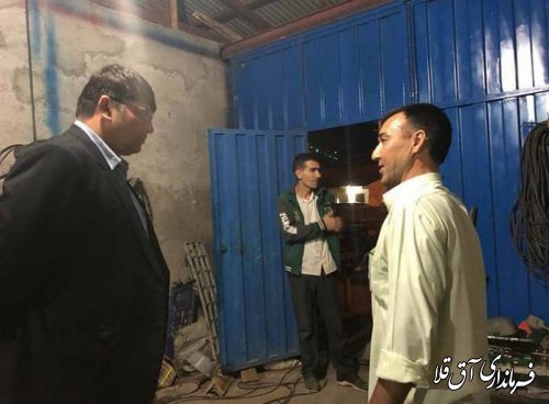 فرماندار شهرستان آق قلا از پایگاه های امدادی و خدمات رسان شهر انبار الوم بازدید بعمل آورد