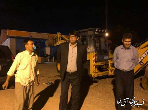 فرماندار شهرستان آق قلا از پایگاه های امدادی و خدمات رسان شهر انبار الوم بازدید بعمل آورد