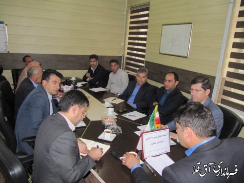 جلسه توسعه فضای سبز شهرستان آق قلا برگزار شد