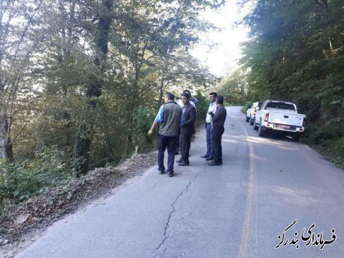 بازدید فرماندار بندرگز از محور کوهستانی وزوار