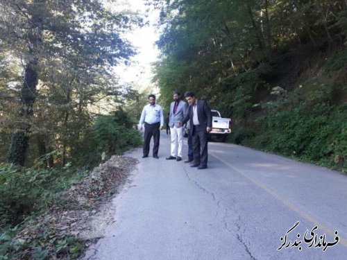 بازدید فرماندار بندرگز از محور کوهستانی وزوار