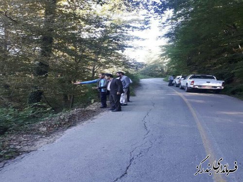 بازدید فرماندار بندرگز از محور کوهستانی وزوار
