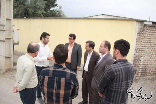بازدید فرماندار گرگان از چند طرح هادی در حال اجرا در بخش بهاران