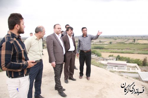 بازدید فرماندار گرگان از چند طرح هادی در حال اجرا در بخش بهاران