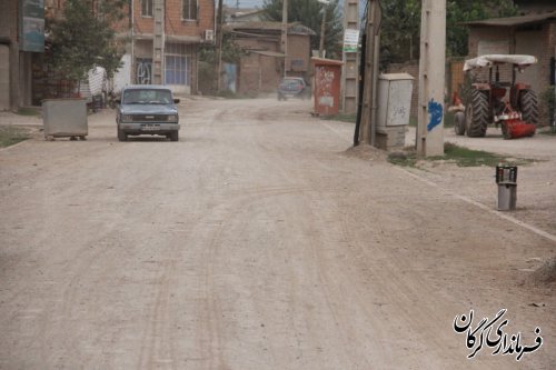 بازدید فرماندار گرگان از چند طرح هادی در حال اجرا در بخش بهاران