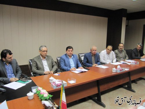 سومین جلسه کارگروه تنظیم بازار شهرستان آق قلا در سال جاری برگزار شد