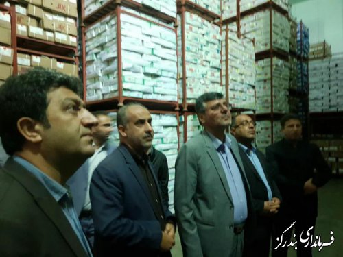 بازدید مسوولان استانی و شهرستانی از انبار‌های ذخیره سازی مرغ در بندرگز