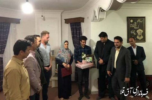 نماینده عالی دولت با خانواده ورزشکاران فقید شهرستان آق قلا دیدار کرد