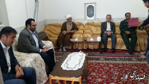 دیدار فرماندار کلاله با جانباز ورزشکار شهرستان