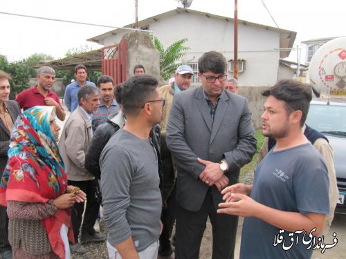 پنجمین میز خدمت در روستای سیل زده یلمه خندان شهرستان آق قلا برگزار شد