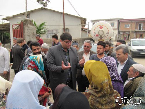 پنجمین میز خدمت در روستای سیل زده یلمه خندان شهرستان آق قلا برگزار شد