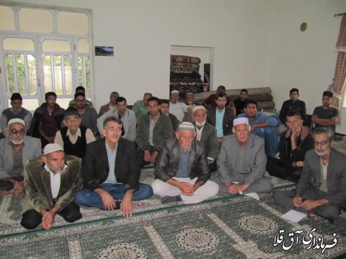 پنجمین میز خدمت در روستای سیل زده یلمه خندان شهرستان آق قلا برگزار شد
