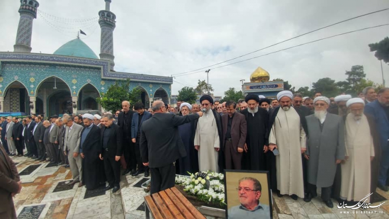پیکر اولین استاندار گلستان تشییع و به خاک سپرده شد