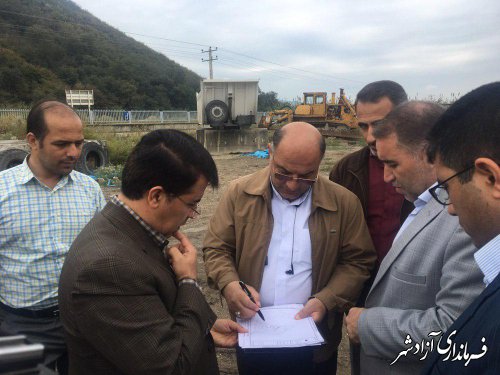 بازدید مشترک فرماندار آزادشهر و مدیرکل راه و شهرسازی از محور ترانزیتی آزادشهر با شاهرود