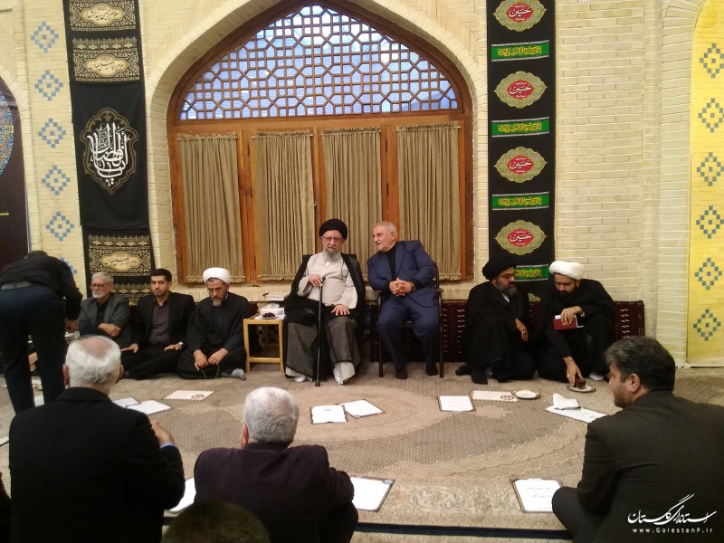 مراسم بزرگداشت مرحوم درازگیسو از طرف نماینده ولی فقیه در استان و استاندار گلستان برگزار شد