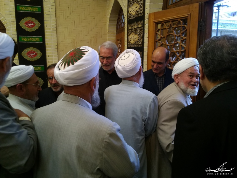 مراسم بزرگداشت مرحوم درازگیسو از طرف نماینده ولی فقیه در استان و استاندار گلستان برگزار شد