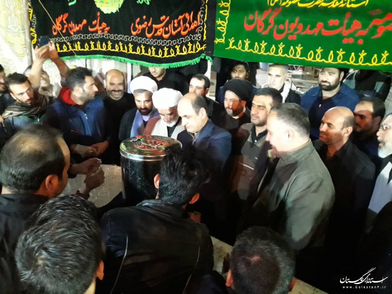 بازدید استاندار گلستان از موکب و هیات های مذهبی استان مستقر در مشهد مقدس