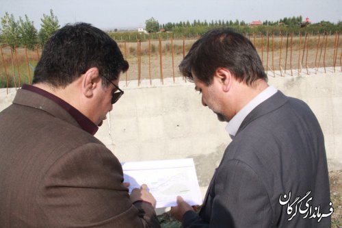 بازدید فرماندار گرگان از پروژه های درحال اجرای دور برگردان های سطح شهرستان 
