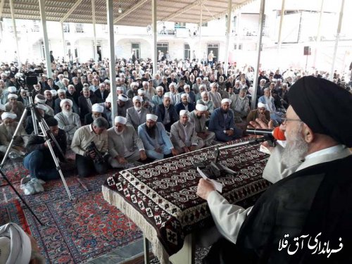 مراسم فارغ التحصیلی طلاب حوزه علمیه"احمدیه روستای چن سولی"شهرستان آق قلا برگزار شد