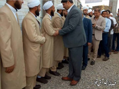 مراسم فارغ التحصیلی طلاب حوزه علمیه"احمدیه روستای چن سولی"شهرستان آق قلا برگزار شد