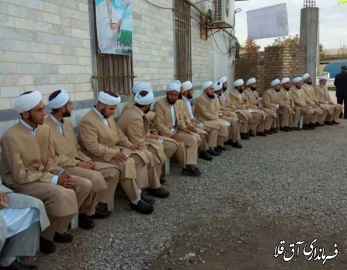 مراسم فارغ التحصیلی طلاب حوزه علمیه"احمدیه روستای چن سولی"شهرستان آق قلا برگزار شد