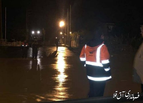 مسیر گرگان به آق قلا، حدفاصل روستای قربان آباد تا اطلاع ثانوی مسدود است