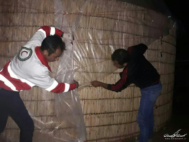 ‌امدادرسانی به ۴۵۷ نفر از حادثه دیدگان بارندگی شب گذشته استان گلستان