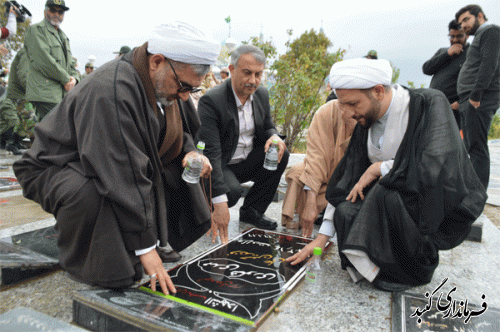 مسوولان گنبدی با آرمان‌های شهیدان تجدید میثاق کردند