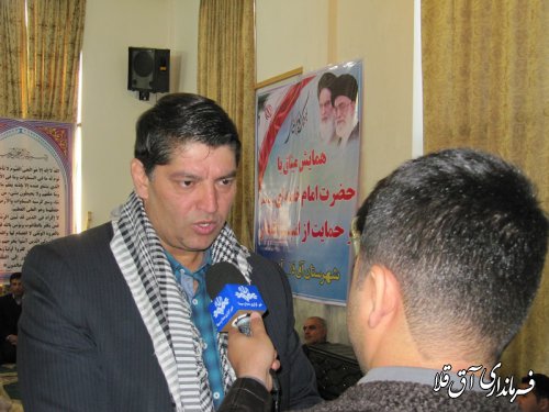 همایش میثاق با ولایت و حمایت از امنیت و اقتدار در شهرستان آق قلا برگزار شد