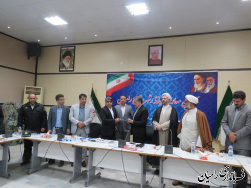 آئین معارفه سرپرست فرمانداری شهرستان رامیان برگزار گردید