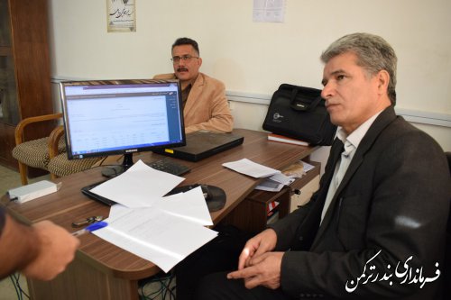 بازدید فرماندار شهرستان ترکمن از اولین مانور سراسری انتخابات