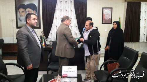 تقدیر فرماندار از معلولین به مناسبت هفته جهانی معلولین