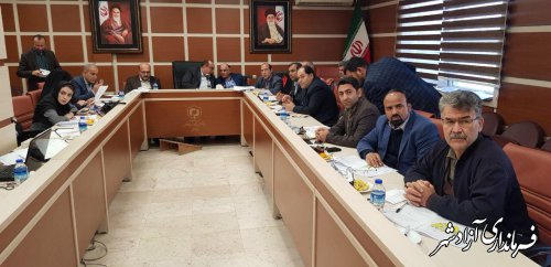 کمیسیون بررسی طرح های هادی استان با محوریت شهرستان آزادشهر برگزار شد