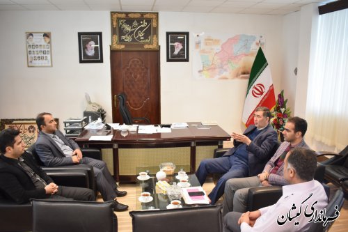 دیدار رئیس هیات بازرسی انتخابات شهرستان با فرماندار گمیشان