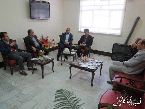 دیدار مدیرکل منابع طبیعی گلستان با فرماندار گالیکش