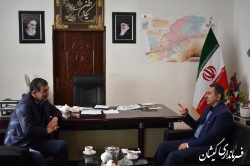 دبیر ستاد انتخابات استان با فرماندار شهرستان گمیشان دیدار کرد