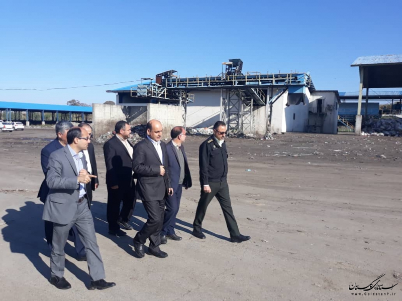 بازدید استاندار گلستان از سایت شرقی دفع پسماند در آزادشهر