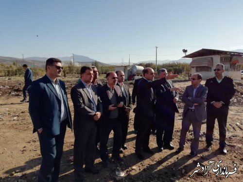 استاندار گلستان از سایت بازیافت زباله شهرستان آزادشهر بازدید کرد