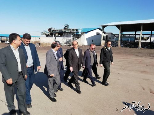استاندار گلستان از سایت بازیافت زباله شهرستان آزادشهر بازدید کرد