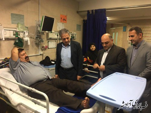 بازدید معاون سیاسی، امنیتی و اجتماعی استاندار از بیمارستان حضرت معصومه (س) آزادشهر