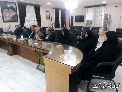 معارفه معاون برنامه ریزی و هماهنگی امور عمرانی فرماندار مینودشت