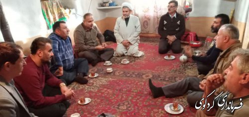 بازدید فرماندار کردکوی از روستای کوهستانی کنداب