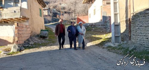بازدید فرماندار کردکوی از روستای کوهستانی کنداب
