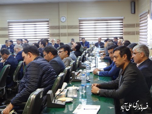 هشتمین جلسه شورای اداری علی آبادکتول با محوریت "اقدامات و انتظارات در حوزه های بهداشت و درمان"