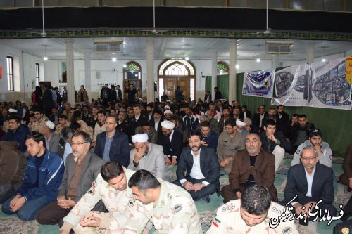 مراسم بزرگداشت نهم دی شهرستان ترکمن برگزار شد