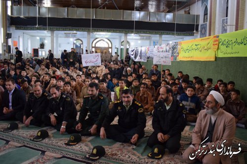 مراسم بزرگداشت نهم دی شهرستان ترکمن برگزار شد