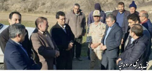 بازدید مدیرکل راه و شهرسازی گلستان از راهها و ابنیه شهرستان مراوه تپه