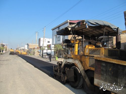 آغاز عملیات آسفالت 16 هزار متر مربع از معابر روستای عطا آباد با اعتبار 12 میلیارد ریال